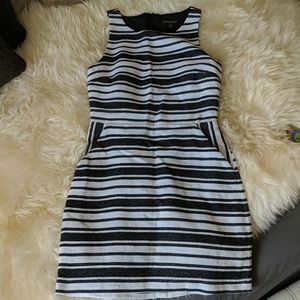 Banana Republic striped work dress pockets